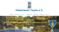 Desktop Screenshot of heimatverein-taucha.de