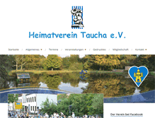 Tablet Screenshot of heimatverein-taucha.de